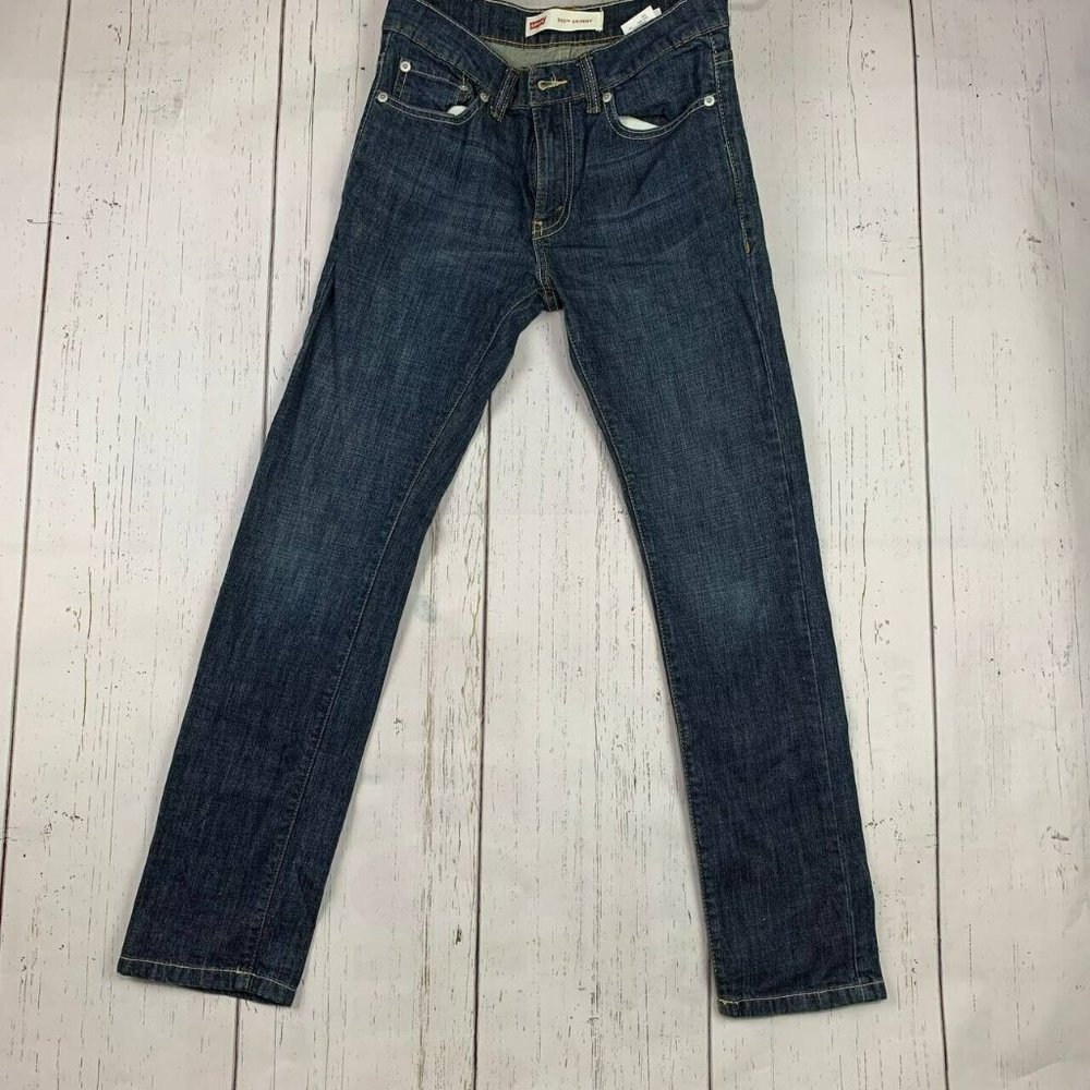 Levis 510 27x27 Skinny‎ Jeans Mid Rise Blue Pants Womens